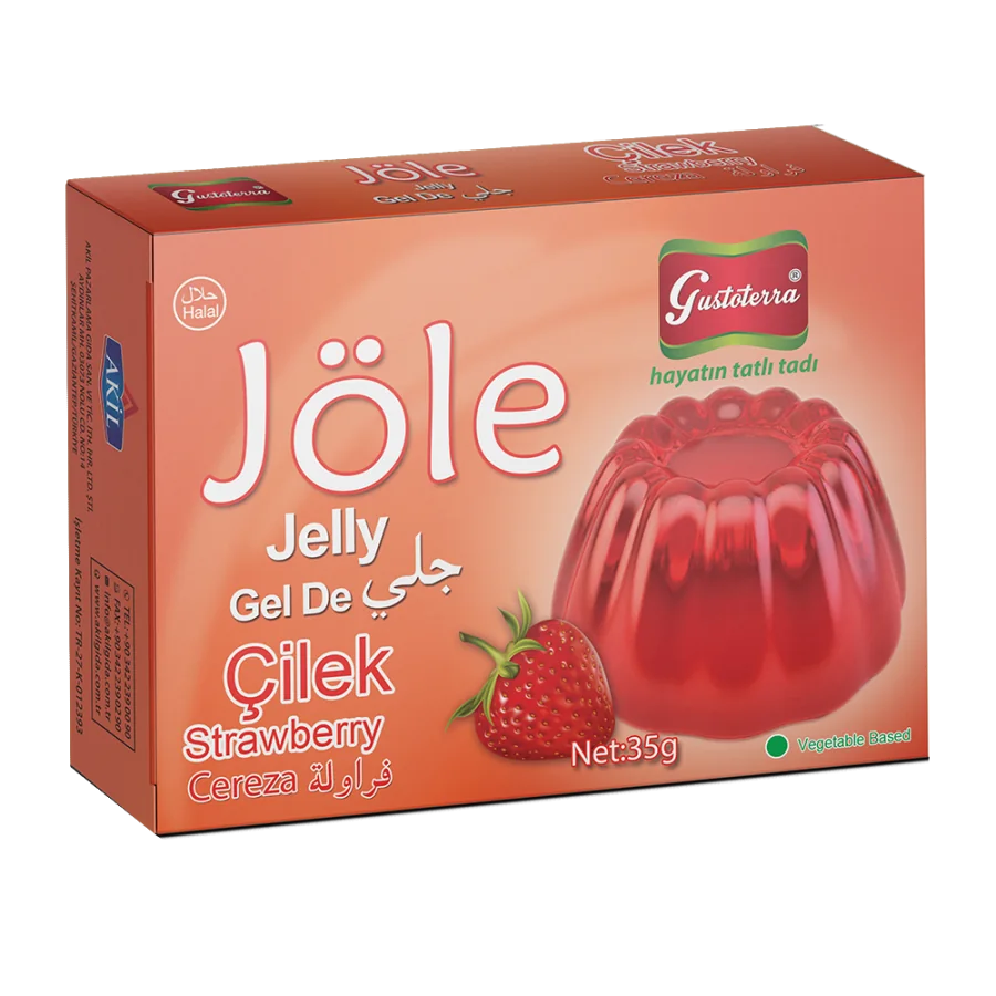 Çilek Aromalı Bitkisel Jöle