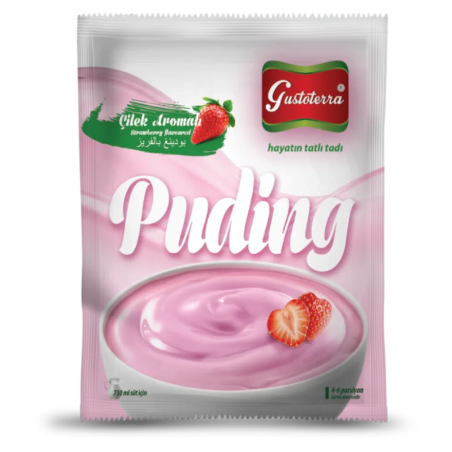 Çilek Aromalı Puding