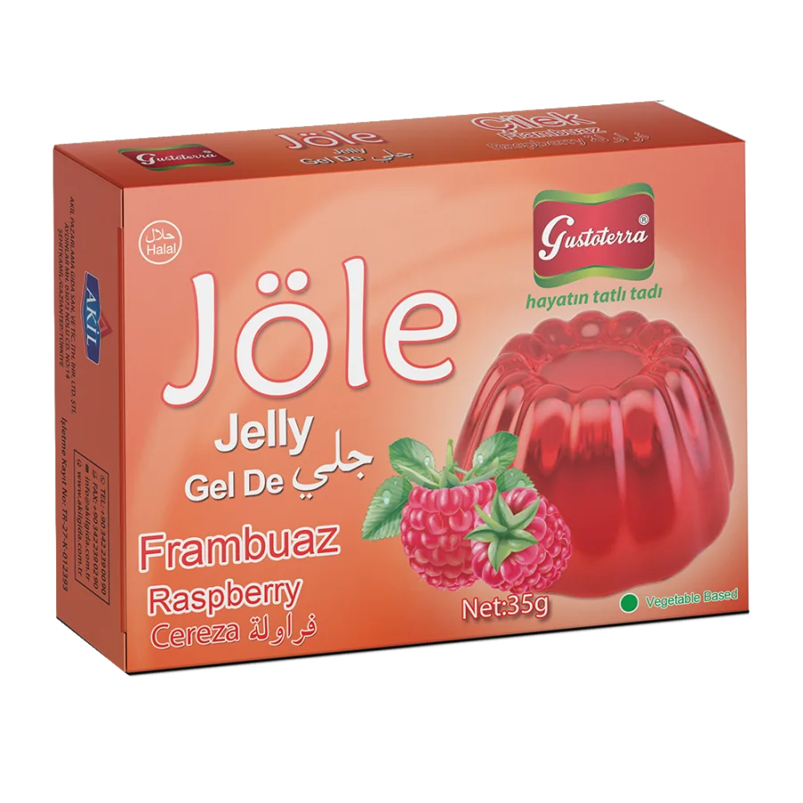 Frambuaz Aromalı Bitkisel Jöle
