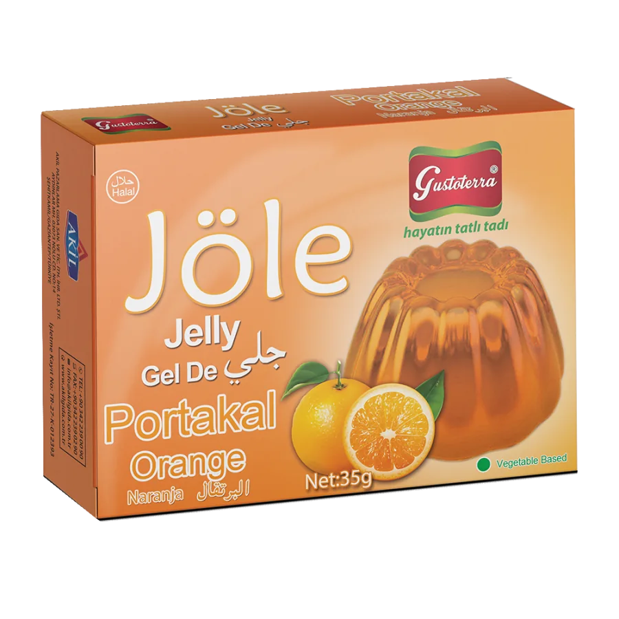 Portakal Aromalı Bitkisel Jöle
