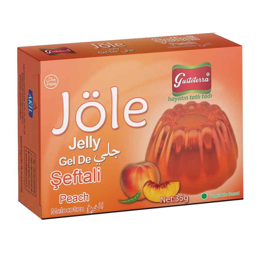 Şeftali Aromalı Bitkisel Jöle